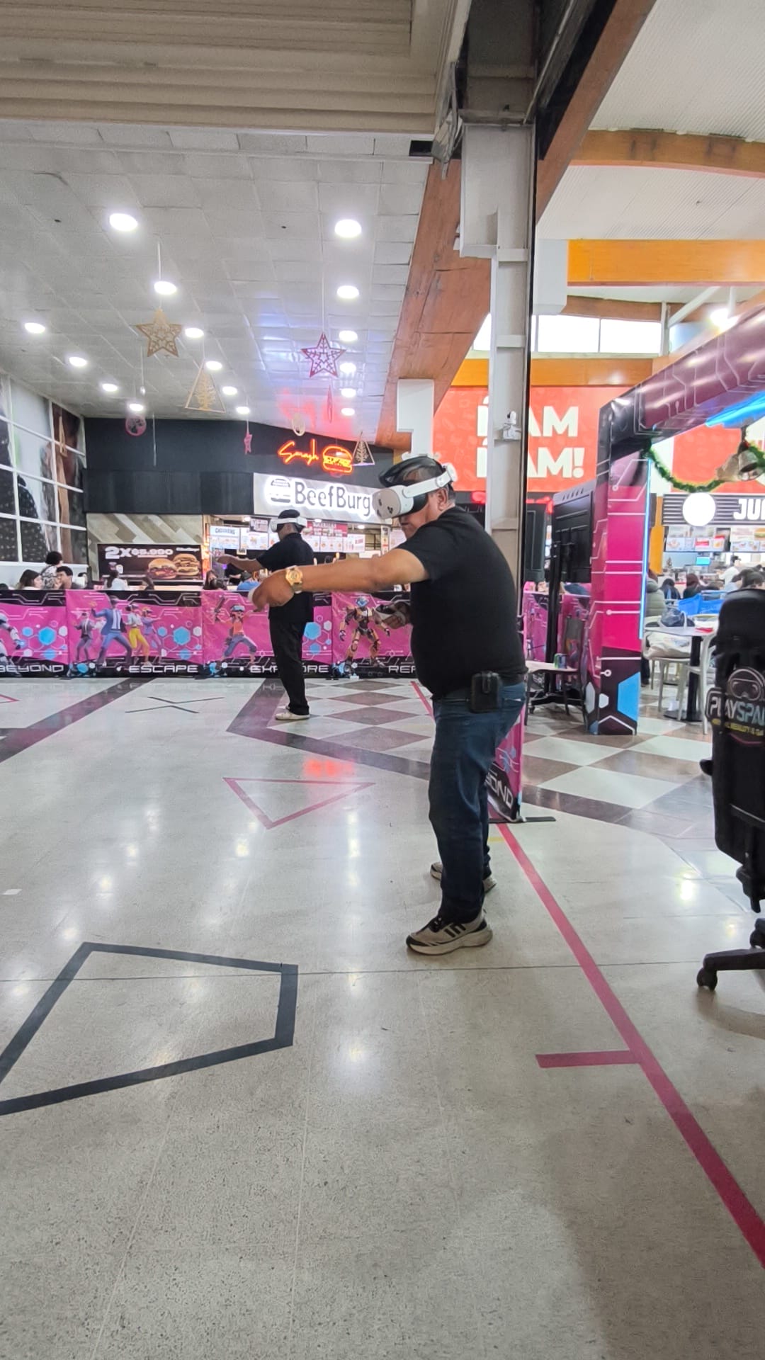 Jugador en arena VR